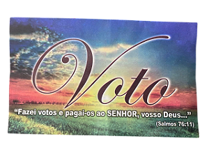 Envelope Colado Voto Salmos 76-100 unidades