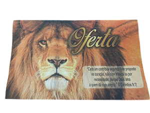 Envelope Colado Oferta Anual Leão 100 unidades