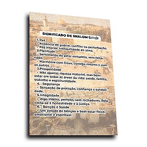 Folheto Estudo Significado de Shalom 10x14cm Papel Brilho 90g 500 Unidades
