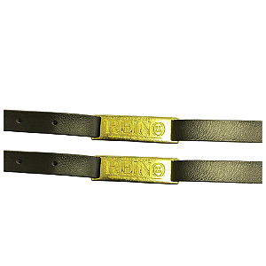 Pulseira Reino de Deus dourada - 10 unidades