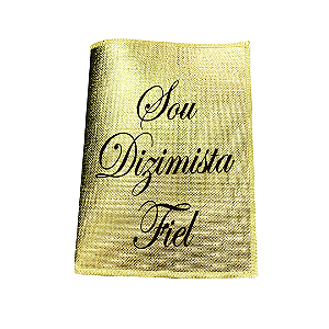 Saquitel Dizimista Fiel Dourado Metalizado 50 unidades