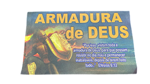 Envelope Armadura de Deus colado papel  100 unids