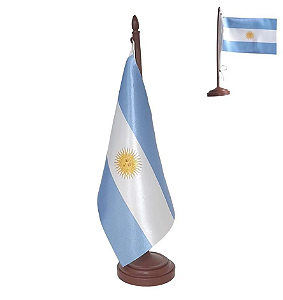 Bandeira De Mesa Argentina 14x21 cm com pedestal
