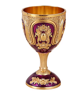 Cálice Taça Importado Vintage Lilas Pedras – 1 unidade
