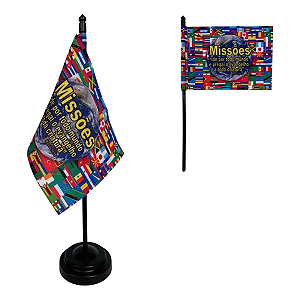 Bandeira De Mesa Missões Países 30 Cm