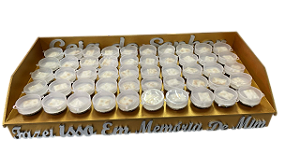 Bandeja Mdf Para Ceia 50 P/ Cálices / Bandeja Em Memória De Mim / Kit Ceia - Ceia Do Senhor