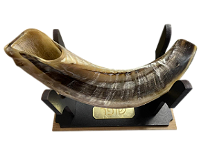 Shofar De Chifre De Carneiro De Ungir/unção  + Suporte