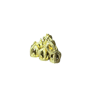 Pingente Mini Coroa em Metal - 25 unidades