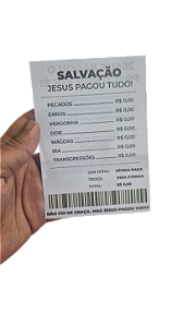 Folheto Evangelístico Salvação: Jesus Pagou Tudo | 10x15 cm