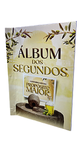 Livro Álbum dos Segundos IURD Madeira 40x55 cm 120 folhas
