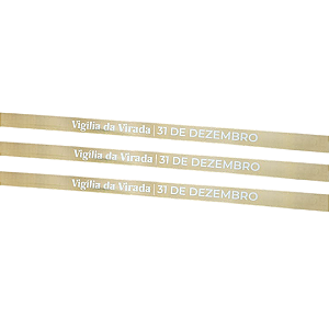 Fita Poliamida Vigília da Virada Dourada 100 unidades