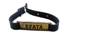 Pulseira Efatá Abra-te Dourada Courino Azul 10 unidades