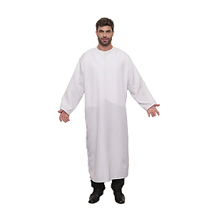 Beca para Batismo Evangélico - Branco - GG