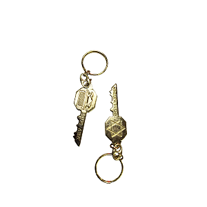 Chave Chaveiro Porta que Deus Abre Dourada