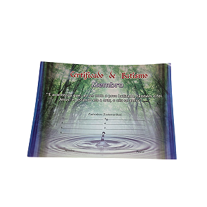 Certificado de Batismo Neutro Igrejas 10 unidades