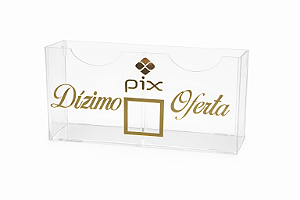 Porta Envelope Dízimo e Oferta (Acrílico Transparente) 32 cm