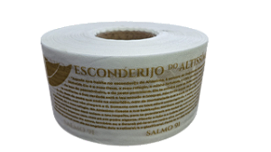 Manto Lenço Salmo 91 Esconderijo Toalhinha 500 unidades