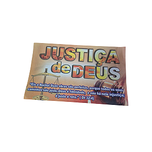 Envelope Colado Justiça de Deus 100 unidades