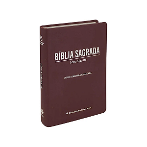 Bíblia Sagrada Naa | Letra Gigante | Couro Sintético | Vinho