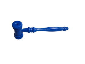 Martelo de acrílico Azul da Justiça Porta Óleo