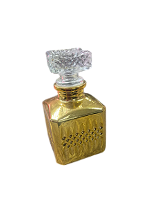 Consagrador de Vidro Dourado Quadrado M