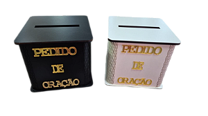 Gazofilacio Pedido De Oração Letra Em Dourado Luxo