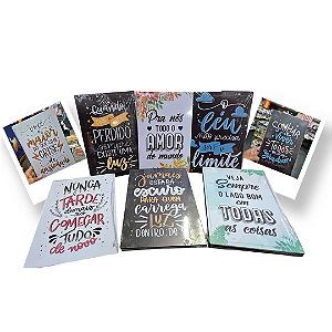 Quadro Decorativo Evangélico com Frases Inspiradoras a4 - 1 unidades