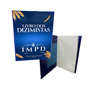 Livro dos Dizimistas IMPD Mundial Madeira 120 folhas grande