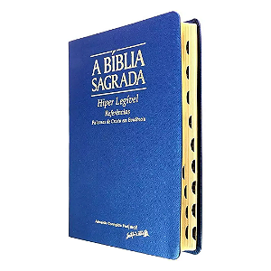Bíblia ACF Hiper Legível com Ref. e Mapas - Azul
