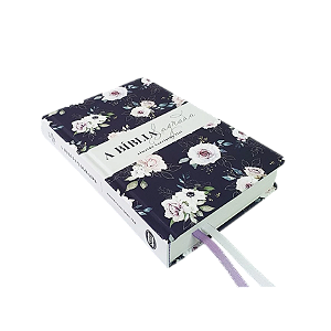 Bíblia Sagrada Acf Letra Gigante Capa Dura Violeta Flores Mulheres