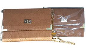 Bíblia Bolsa da Mulher Premium ARC Marrom - Alça Em Pérolas
