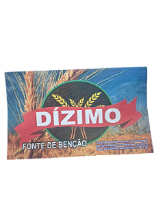 Envelope Colado Dizimo Fonte da Benção neutro