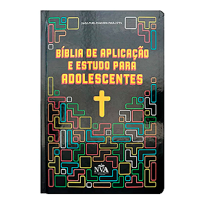 BÍBLIA DE APLICAÇÃO E ESTUDO PARA ADOLESCENTES CAPA DURA - CAPA TETRIS