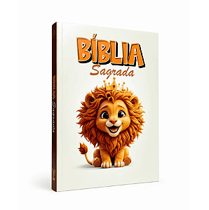 Bíblia Sagrada | Nova Versão Almeida | Letra Média & Full Color | Brochura | Leãozinho Infantil