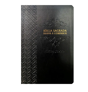 Bíblia Sagrada Letra Jumbo ARC Capa Luxo Preta