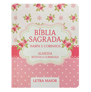 Bíblia Scrap Book ARC | Letra Maior | Textos Coloridos Com Harpa - Capa Dura (12cm x 15cm) |