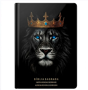 Bíblia Sagrada Rei dos Reis | ARC | Letra Gigante | Harpa Avivada e Corinhos | Capa Dura