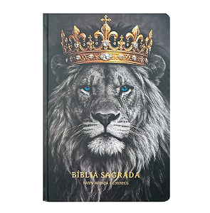 Bíblia Sagrada Rei Leão Coroa PB | ARC | Letra Gigante | Harpa Avivada e Corinhos | Capa Dura