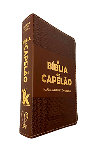 A Bíblia do Capelão | ARC | Letra Grande | Harpa Avivada | Capa Marrom