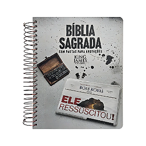 Bíblia para Anotações | KJA | Ressuscitou Letra Normal | Espiral