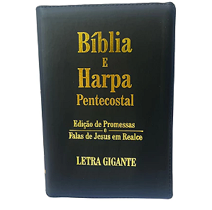 Bíblia Sagrada Letra Gigante com Harpa e Zíper