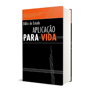 Bíblia De Estudo RC Aplicação Para Vida Com Harpa Avivada E Corinhos Capa Laranja E Preto