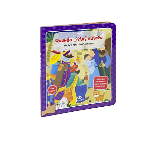 Livro para Pintar com Água Quando Jesus Nasceu