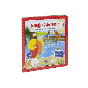 Livro para Pintar com Água Milagres de Jesus