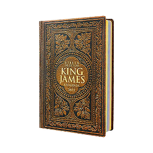 Bíblia Sagrada King James De Estudo - Vintage - Kja 1611 - Capa Dura - 31x21cm
