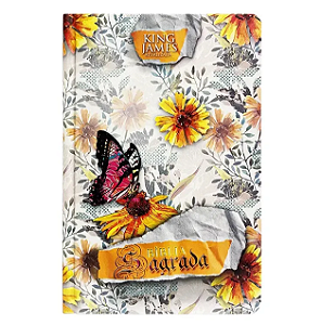 Bíblia Slim Capa Dura ARC Harpa E Corinhos - Floral Abstrato