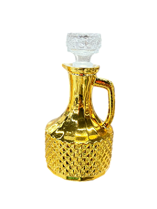 Distribuidor de Azeite de Vidro Dourado 370 ml