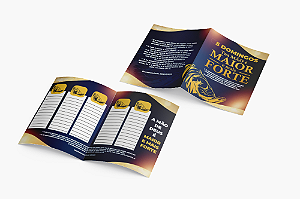 Pasta 5 Domingos Deuteronômio 26:8 Papel Brilho couhe 150g