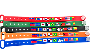 Pulseira Emborrachada Para Evangelização EU AMO MISSÕES