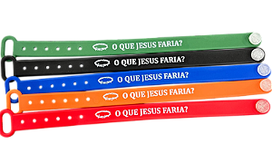 Pulseira Emborrachada Para Evangelização O QUE JESUS FARIA?